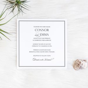 Fabulous Elegance Wedding Invitation Wording