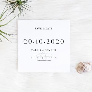 Time for Us Wedding Save the Date card